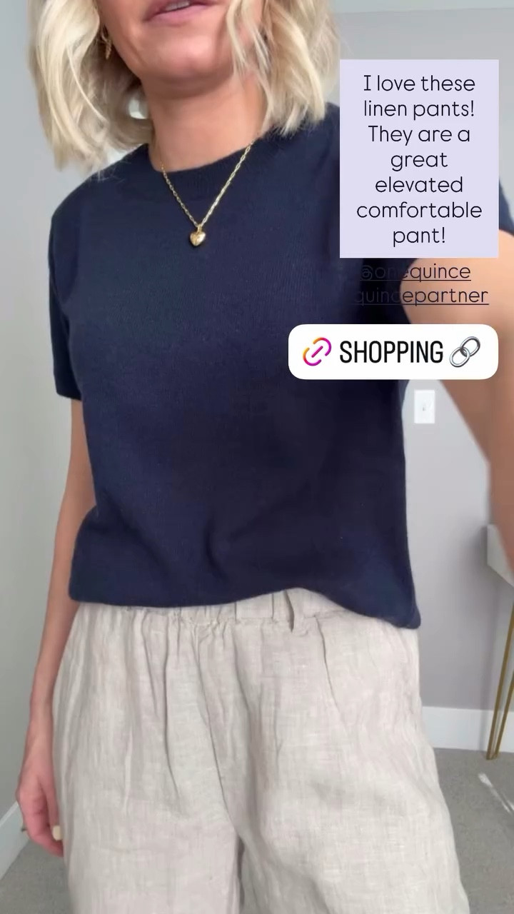 These linen pants are such a great comfortable pant to have in your wardrobe! I’m wearing an XSMALL and they have a 25” inseam. @onequince #QuincePartner


#LTKPetite #LTKOver40 #LTKSeasonal