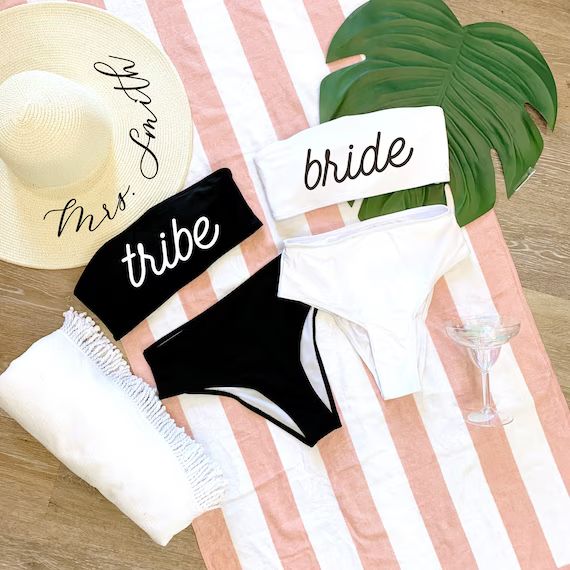 Bride Babes, Swimsuit, Bachelorette Party Swimsuits, Bridal Party Shirts, Bathing Suits, Bride to... | Etsy (US)