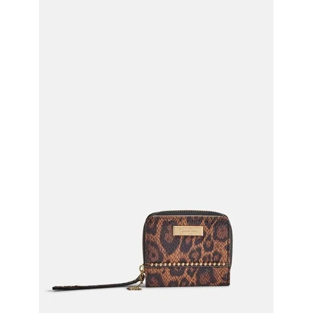 Jessica Simpson Women's Roxie Studded Wallet, Leopard | Walmart (US)