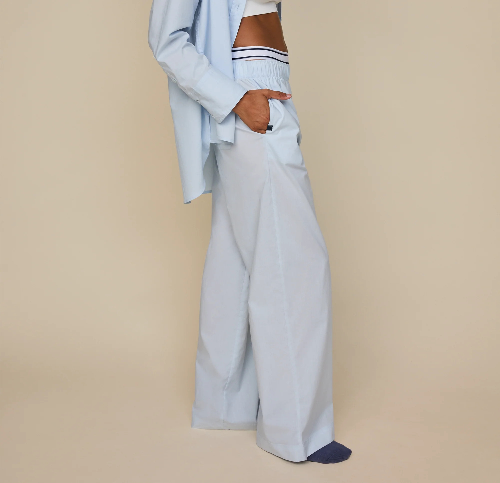 Classic Poplin Pajama Pants | Harper Wilde