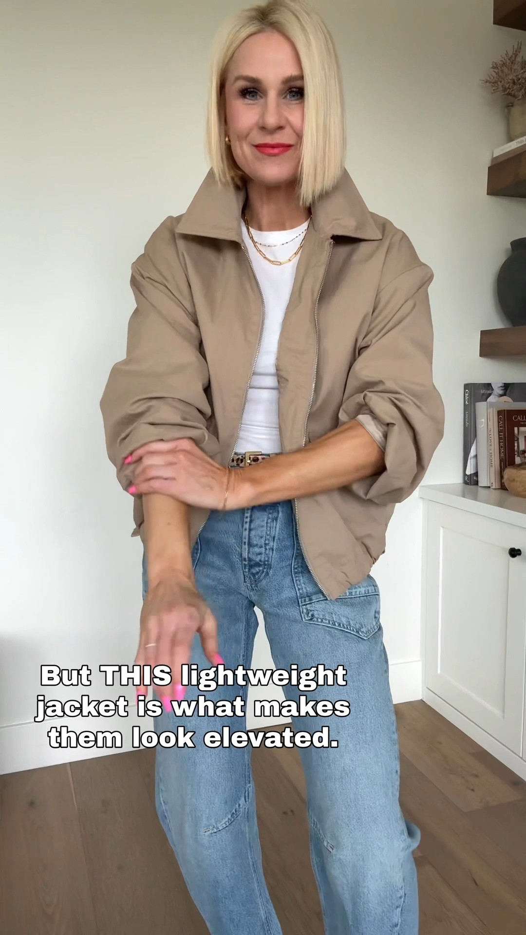 The lightweight spring jacket your closet needs 🙌🏼
Under $28, Adidas almost 50% off, $6 tees, and chic look-for-less overalls.
Simple. Wearable. Mom-life approved.
Great sales at OLD NAVY & gap. 
$20 of every $50 spent though 3/3
Up to 50% off sitewide 

Everything fits tts unless noted. . .
I would suggest sizing down in jeans, go 1/2 size down in adidas’s, and size up in white T-shirt for a looser fit.

#LTKmomlife #LTKSaleAlert #LTKOver40