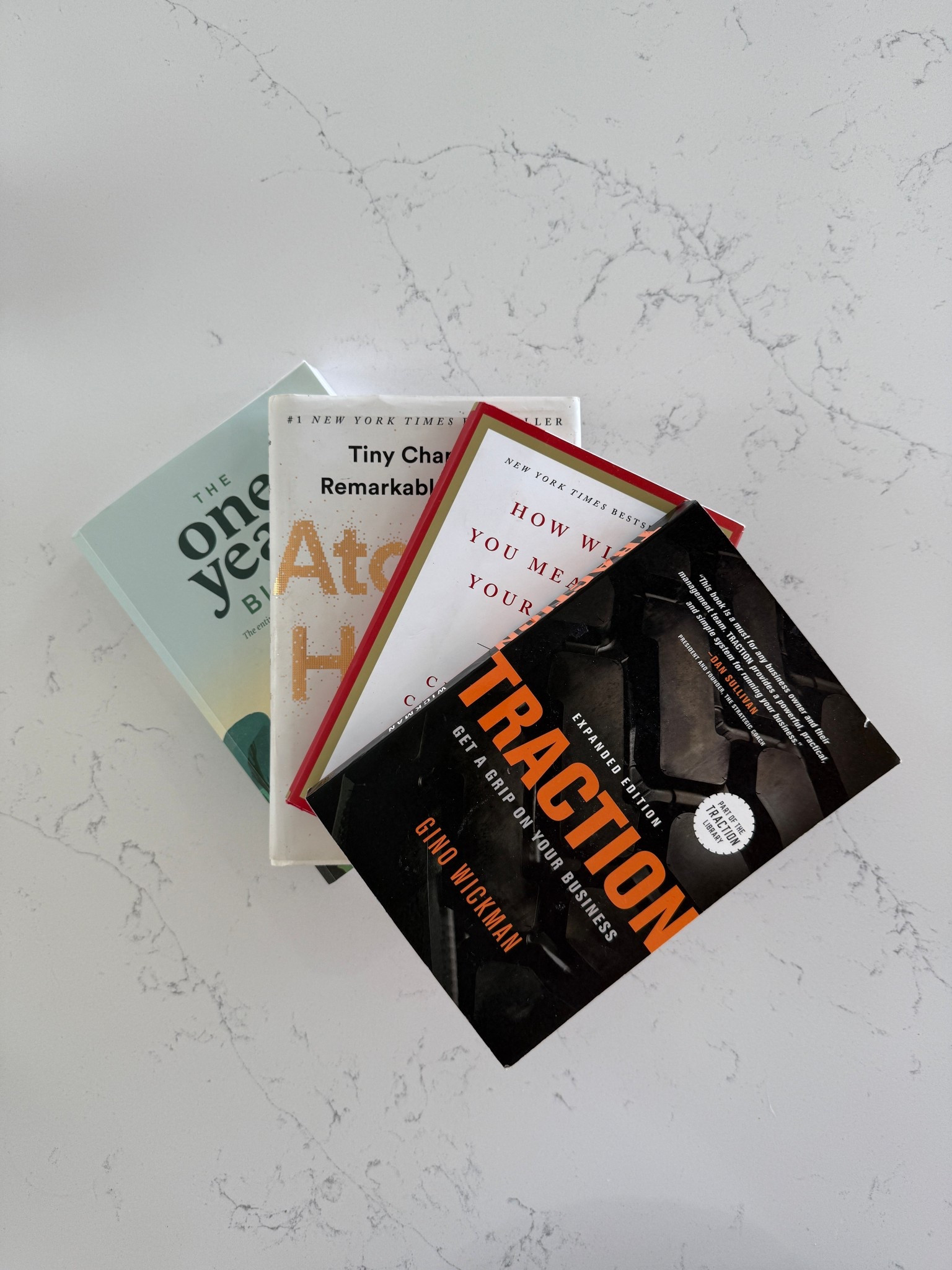 Ever wonder what books actually change how you lead and live—not just fill your shelf? 📚
These four shaped how I run my business, my home, and my mindset👇

📘 Traction
👉 Helps entrepreneurs run their business with clarity and structure—so it grows without constant chaos.

📖 The Bible
👉 Anchors me in character and purpose, reminding me that true success is leading with integrity and serving others.

📗 Atomic Habits
👉 Shows how small, daily habits—at home and work—create balance and long-term success.

📕 How Will You Measure Your Life?
👉 Redefines success—it’s not just numbers, it’s building a culture where people feel valued, cared for, and inspired.

There are so many more that have shaped my leadership and life. 💭
