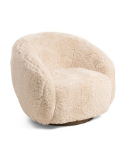 31in Round Back Swivel Accent Chair | Marshalls