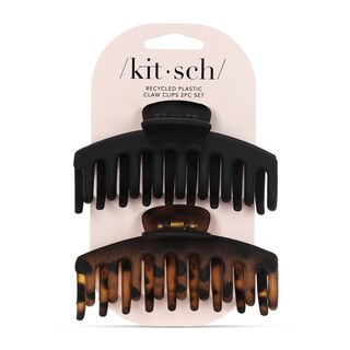 Kitsch Recycled Plastic Claw Clips, Black/Brown, 2 CT | CVS Health