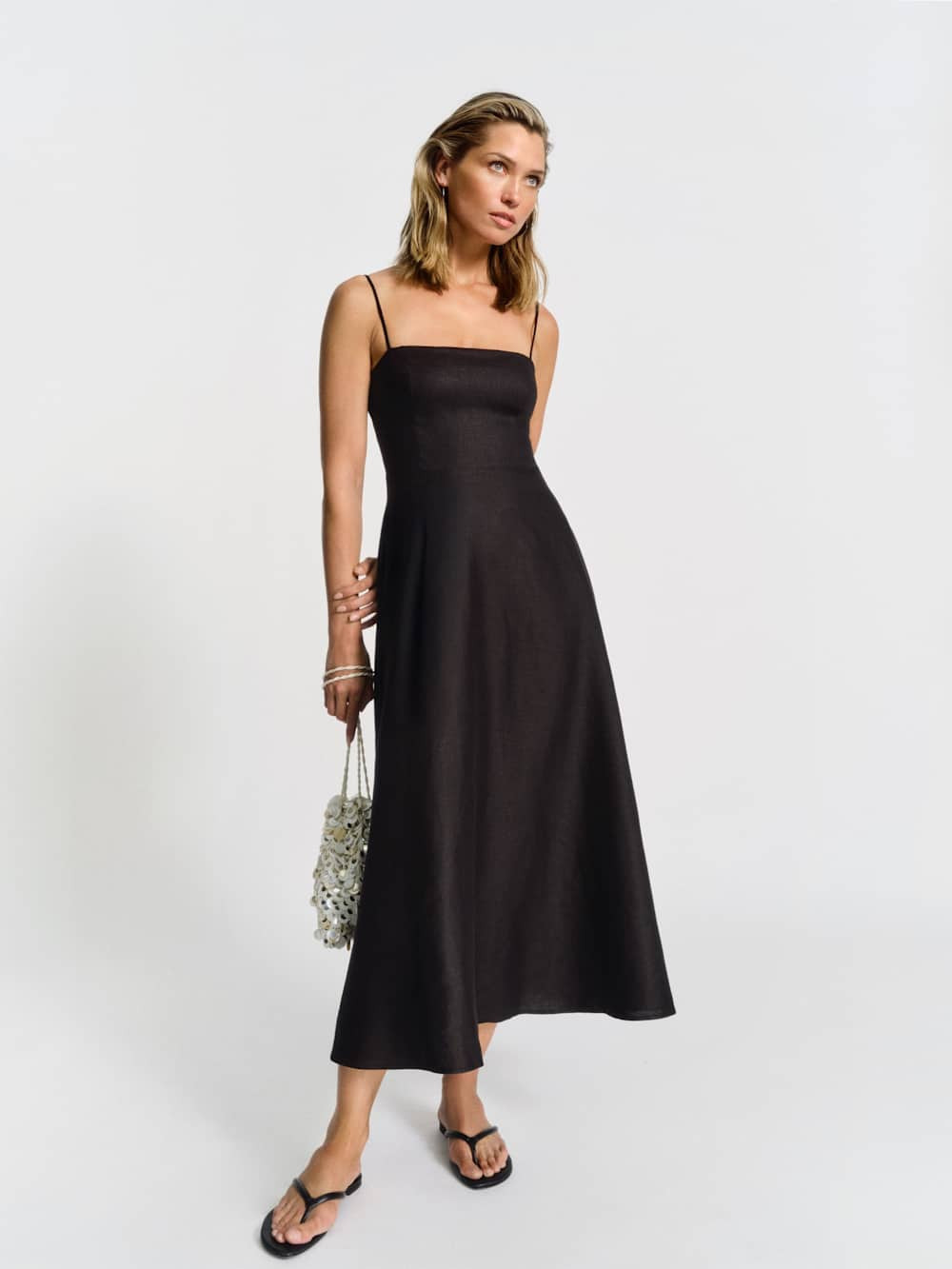 Monette Linen Dress | Reformation (Global)