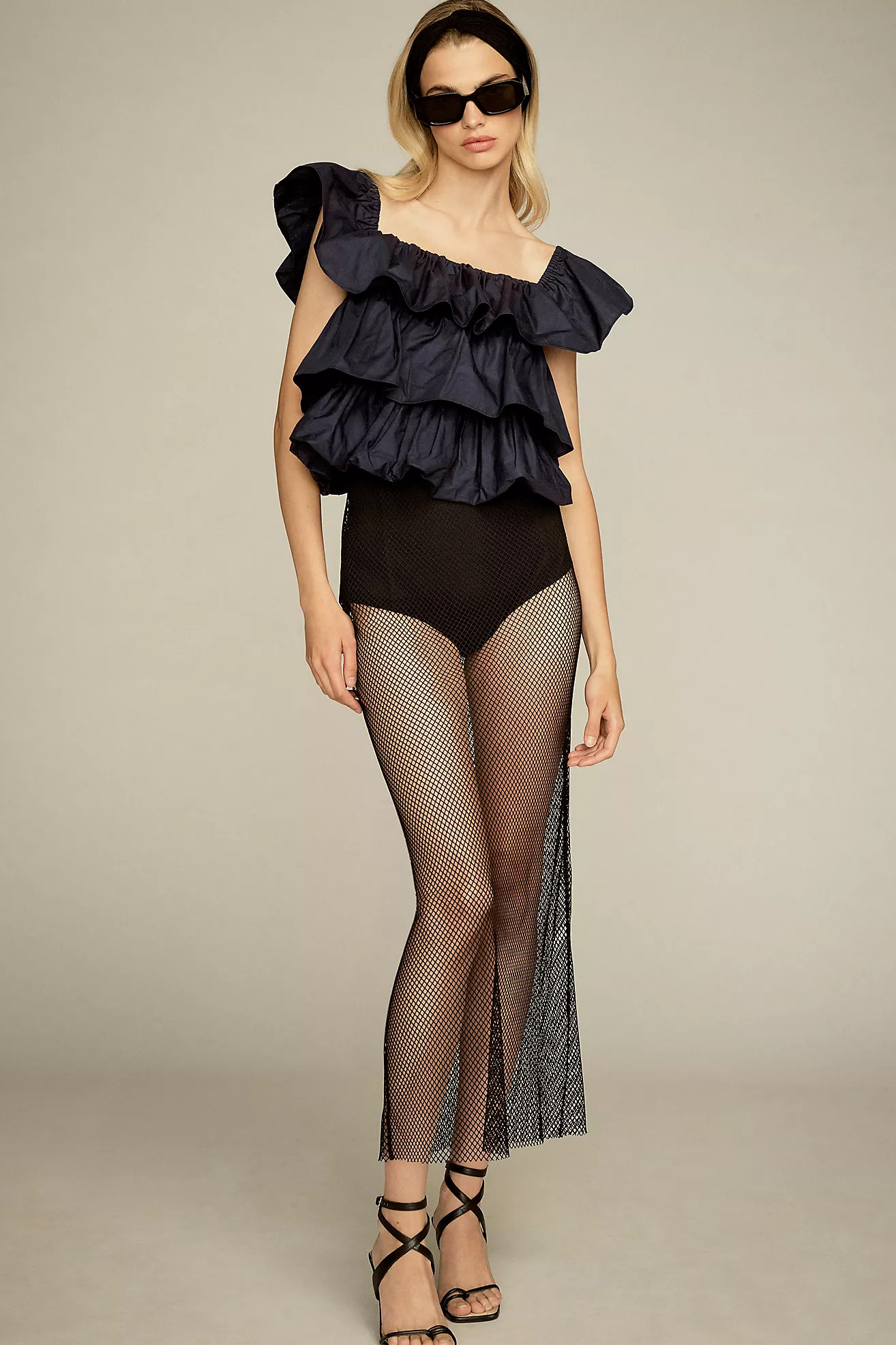 By Anthropologie Mesh Midi Skirt | Anthropologie (US)