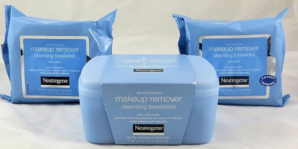 Neutrogena Makeup Remover Cleansing Towelettes Combo Pack, 1-25 Count Tub, Plus 2-25 Count Refill... | Amazon (US)