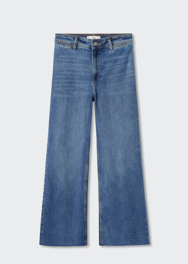 Jeans culotte high waist -  Women | Mango USA | MANGO (US)