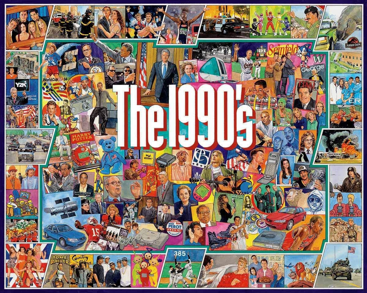 White Mountain Puzzles The 1990s - 1000 Piece Jigsaw Puzzle | Amazon (US)
