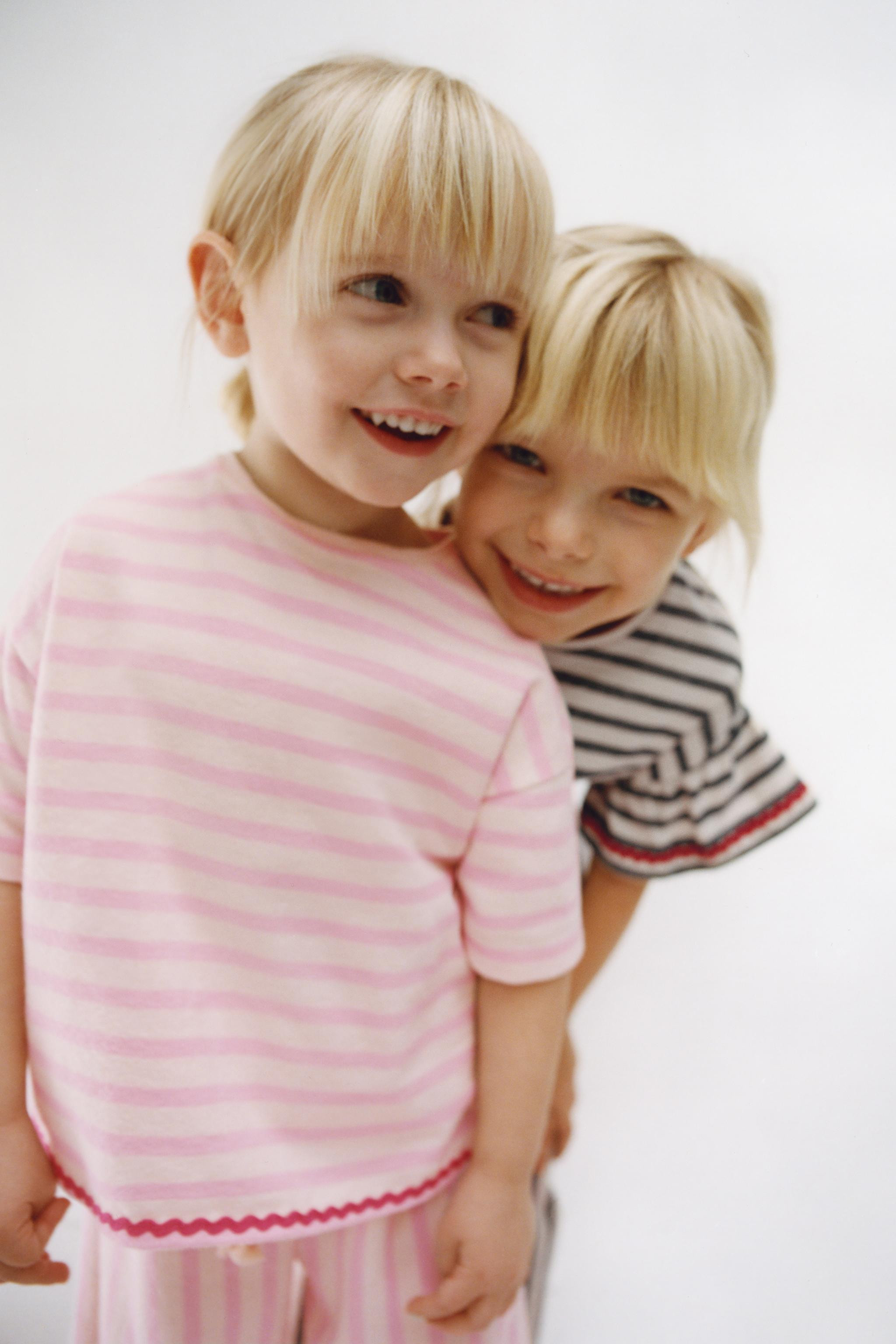 WOVEN STRIPED RUFFLE TOP | Zara US