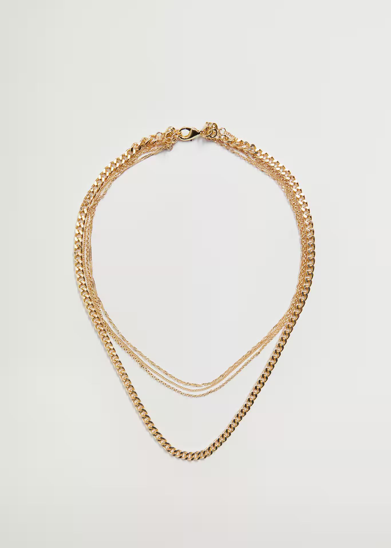 Mixed chain necklace | MANGO (US)
