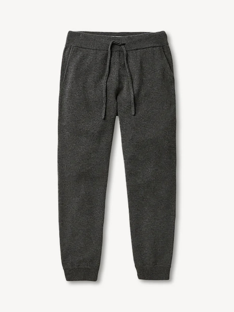 Heather Charcoal Loopback Wool Lounge Pant - Buck Mason- Modern American Classics | Buck Mason