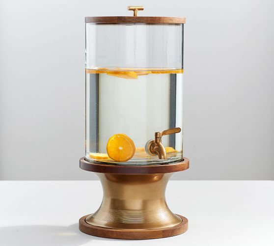 Bleecker Mango Wood Drink Dispenser | Pottery Barn (US)