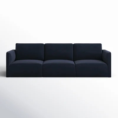 Deirdre 104.5" Velvet Round Arm Modular Sofa | Wayfair North America