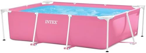 Intex 28266EH 7'L x 5'W x 23-5/8"H Rectangular Metal Frame Above Ground Outdoor Backyard Swimming... | Amazon (US)