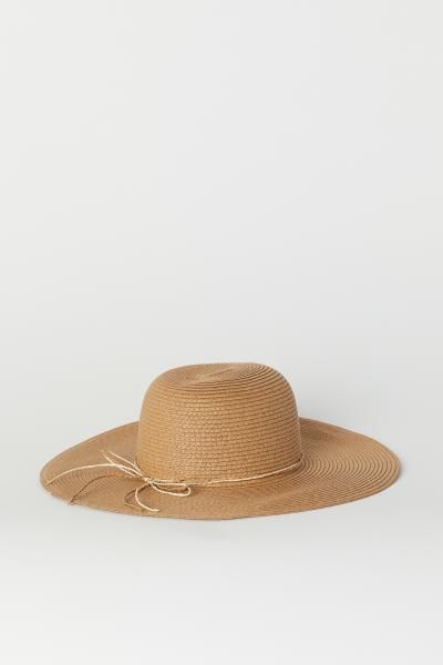 Straw Hat - Light brown - Ladies | H&M US | H&M (US + CA)