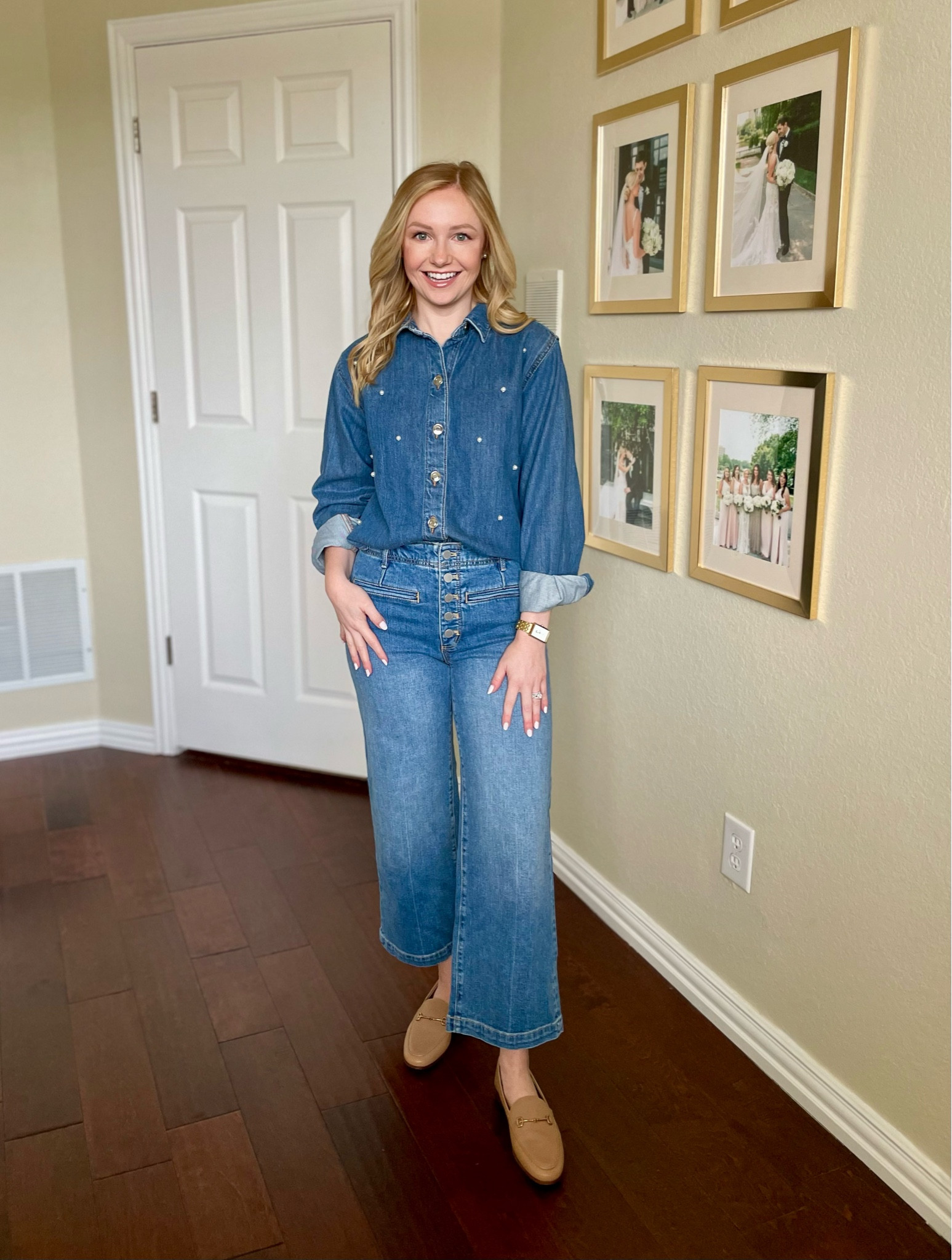 Love this denim pearl top! Can be worn as a light jacket, wearing an XXS

#LTKSeasonal #LTKSaleAlert #LTKStyleTip