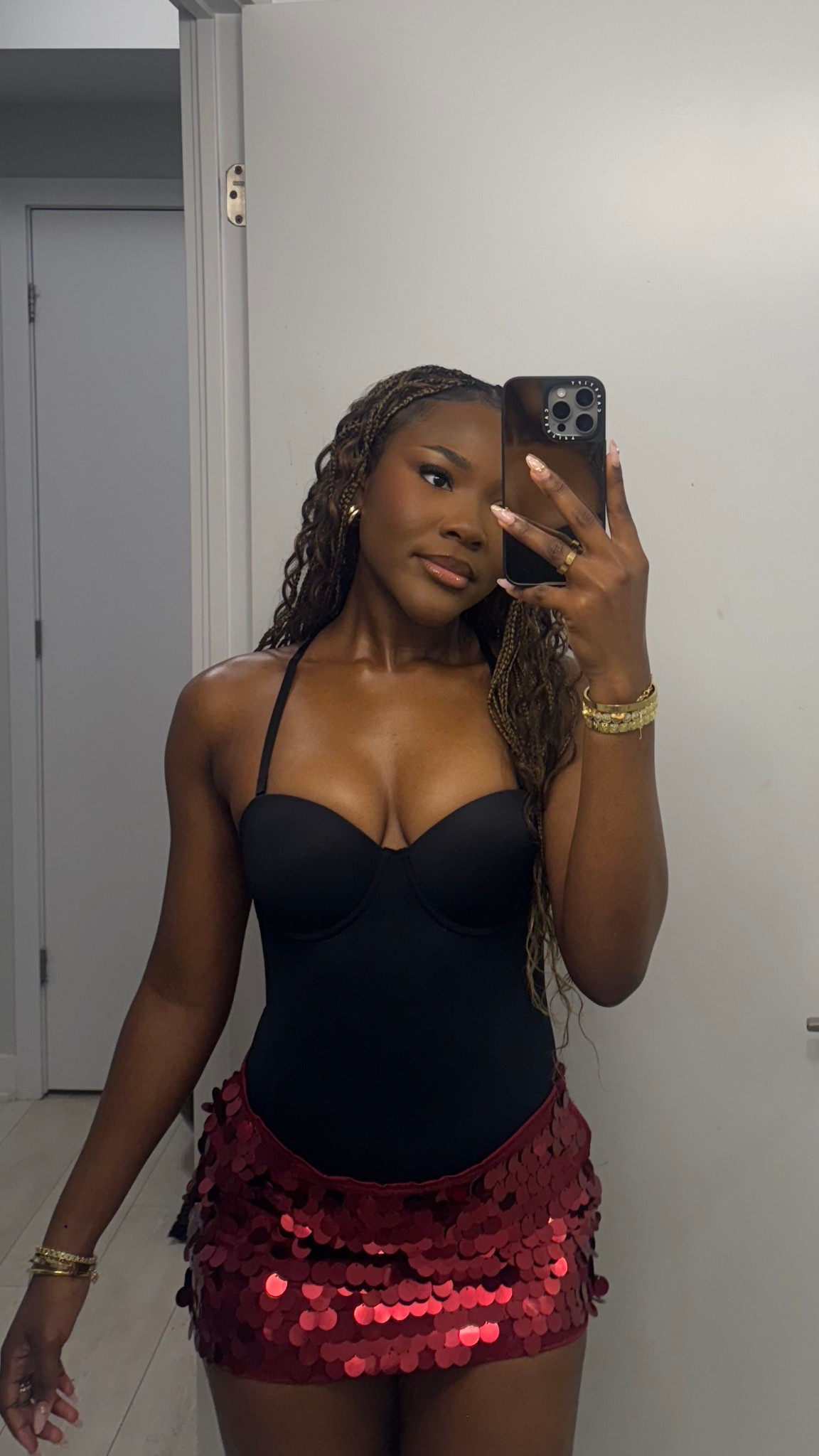 SHEIN shape wear bodysuit and sequin mini skirt 

#LTKpartywear #LTKdatenight #LTKstyletip