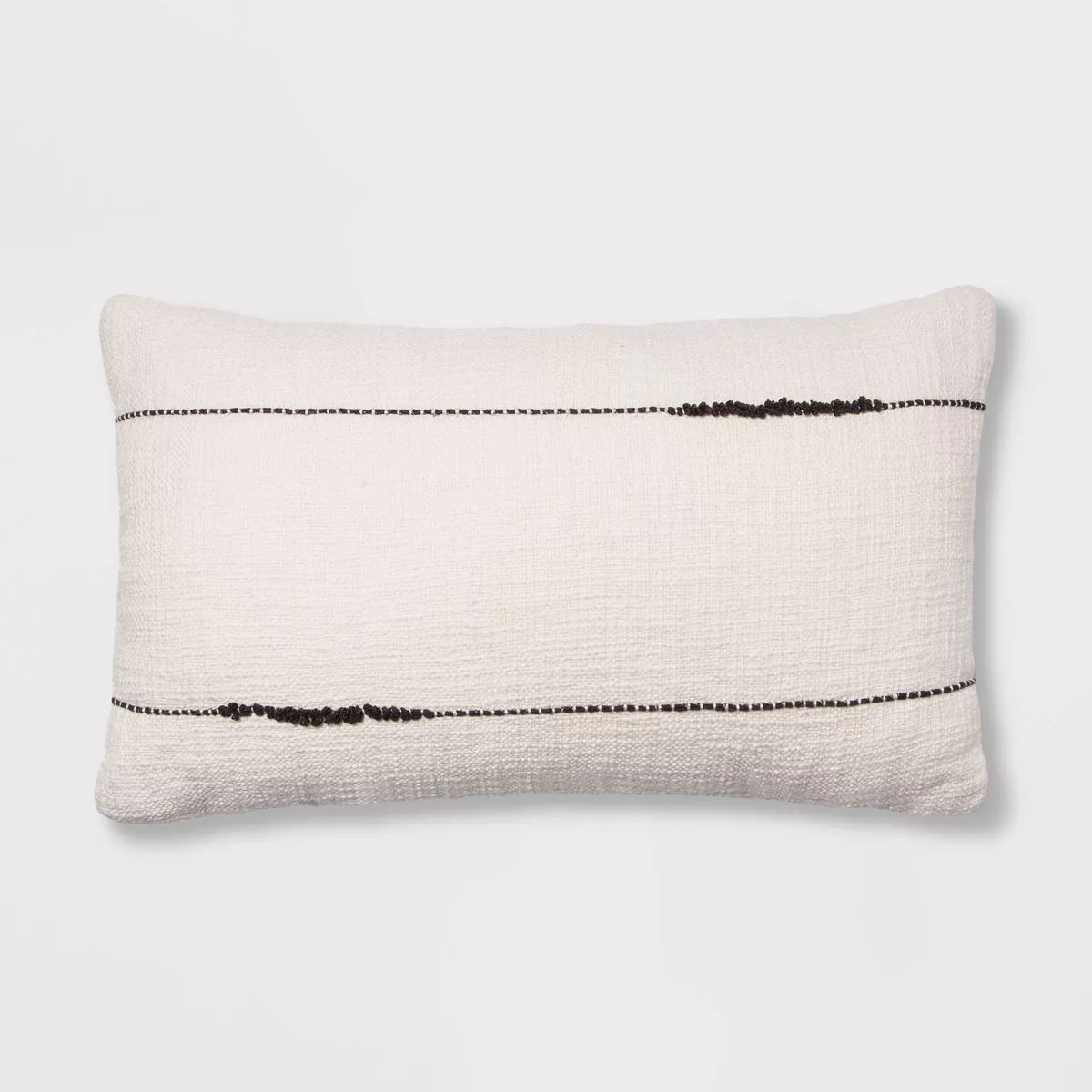 Embroidered Thin Line Lumbar Throw Pillow - Threshold™ | Target