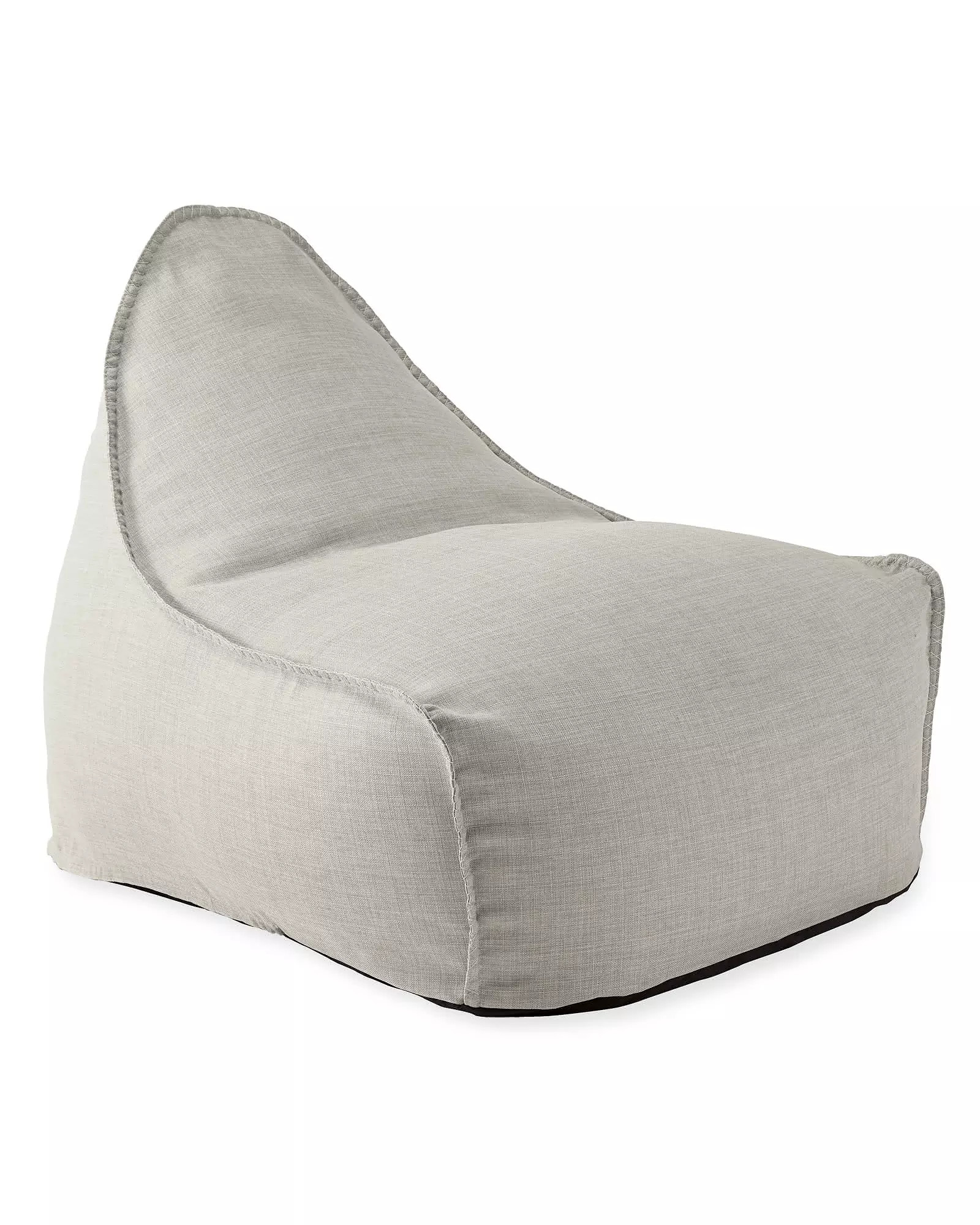 A sail-inspired shape. The lounge position of a classic bean bag chair perfected. Tonal whipstitc... | Serena and Lily