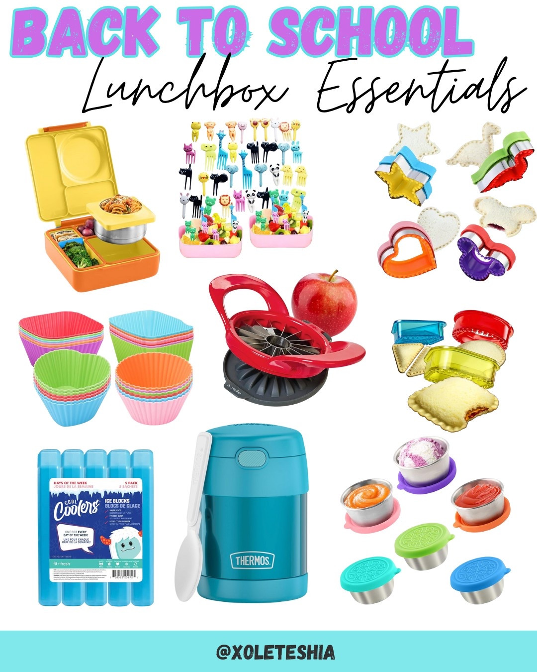 Back-to-school lunchbox must-haves! These essentials make packing fun + easy bento boxes, sandwich cutters, mini sauce containers, food picks & more. Perfect for busy moms and picky eaters. Everything is linked on my LTK!

#LunchboxEssentials #BackToSchool #LTKKids

#LTKSeasonal #LTKFamily #LTKKids