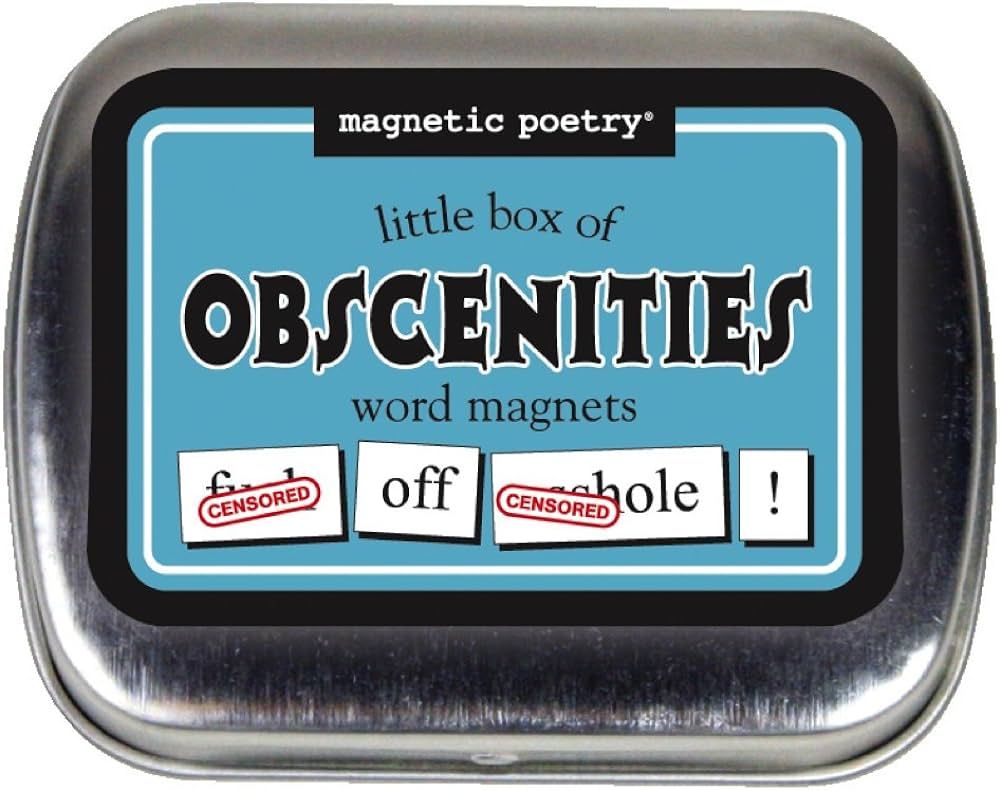 Magnetic Poetry - Little Box of Obscenities Kit - Words for Refrigerator - Write Poems and Letters o | Amazon (US)