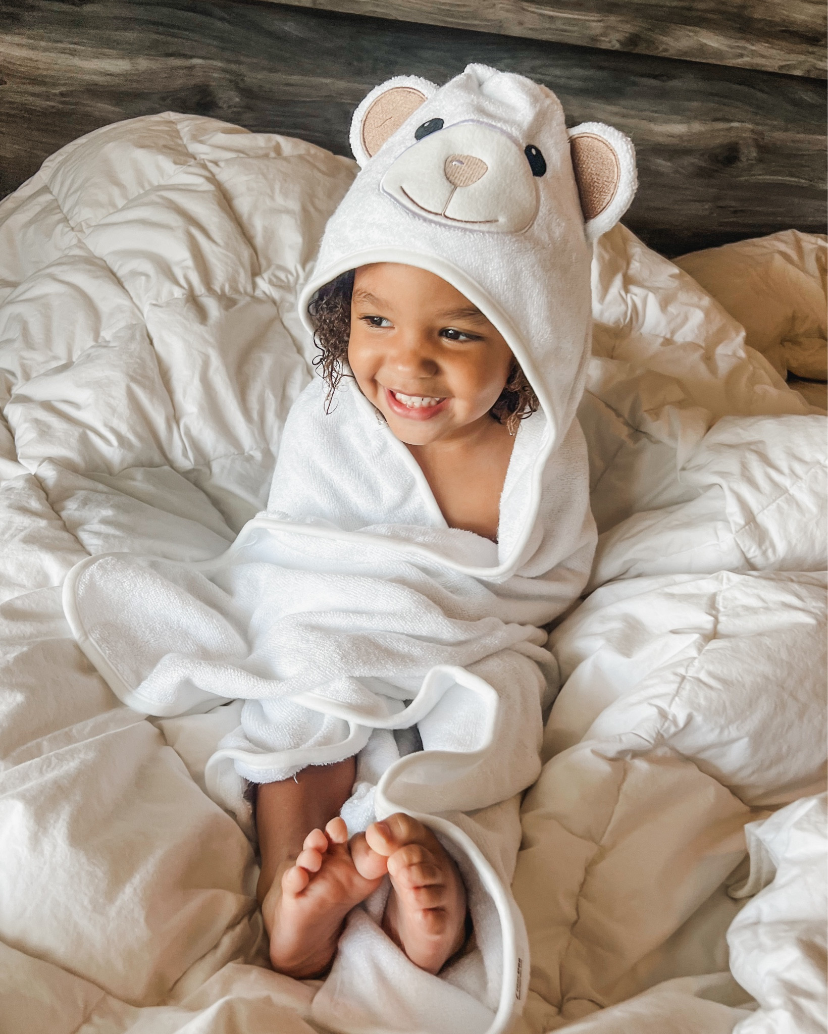 So fresh and so clean (and so cozy☁️) in our new bamboo towel 🤍🤎

#LTKbaby #LTKkids #LTKhome