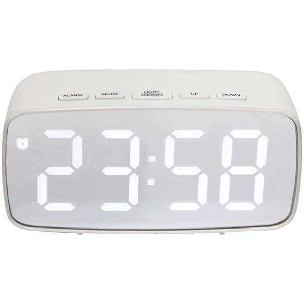 Digital Quartz Movement / Crystal Tabletop Clock with Alarm | Wayfair North America