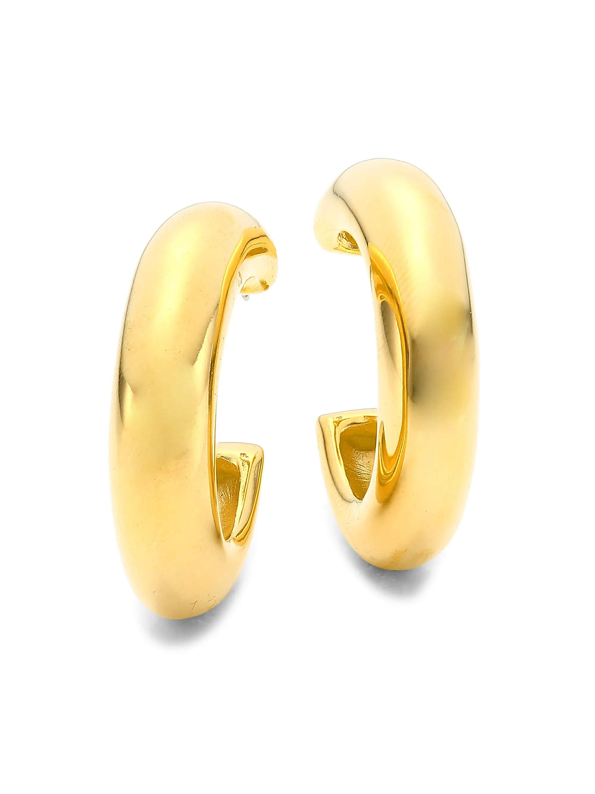 Kenneth Jay Lane 22K-Gold-Plated Hoop Earrings | Saks Fifth Avenue | Saks Fifth Avenue