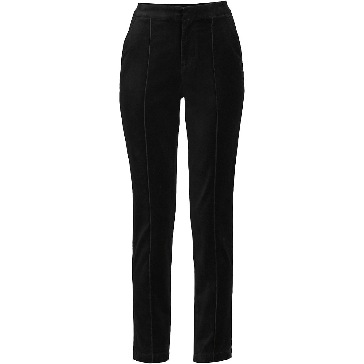 Women's Velvet High Rise Pintuck Pencil Ankle Pants | Lands' End (US)