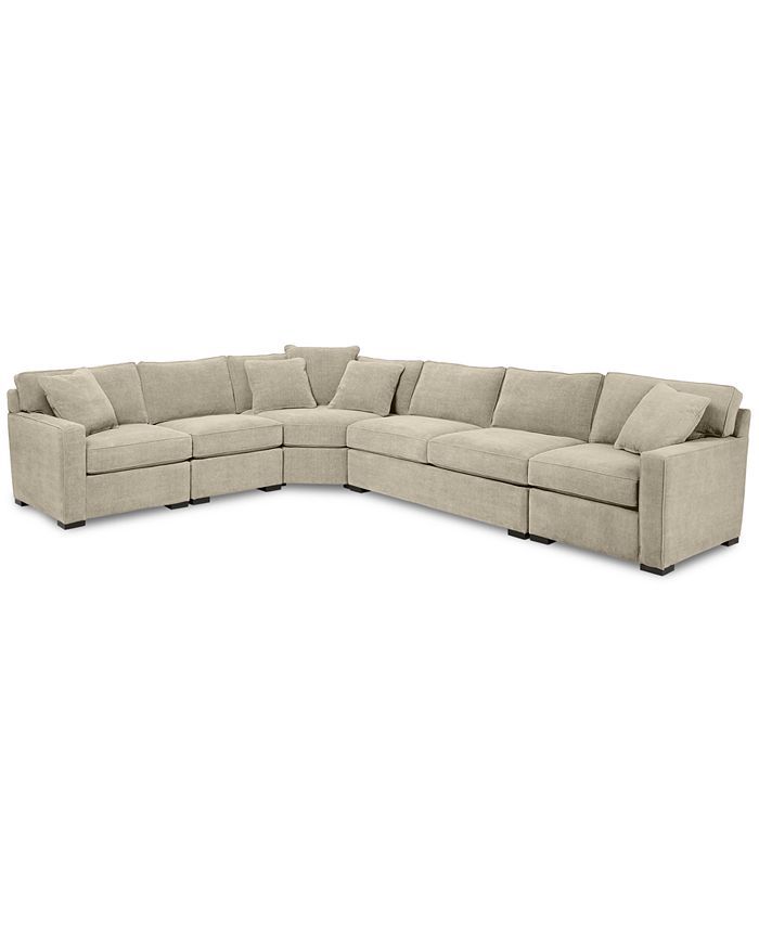 Furniture Radley 5-Piece Fabric Sectional Sofa with Apartment Sofa, Created for Macy's & Reviews ... | Macys (US)