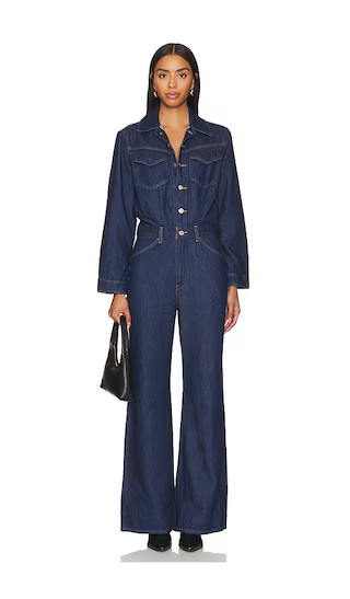 LEVI'S Western Jumpsuit in Denim-Dark. - size 25 | Revolve Clothing (Global)