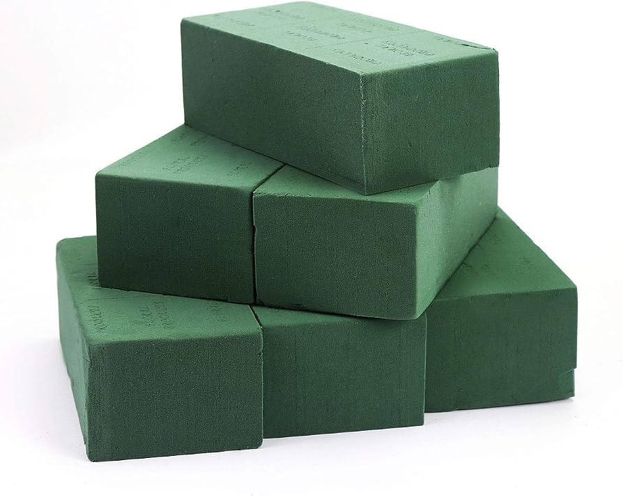 6 PCS Floral Foam Bricks, Florist Flower Foam Green Bricks Flower Arrangement Brick Supplies for ... | Amazon (US)
