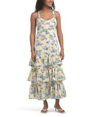 Tiered Floral Maxi Dress | TJ Maxx