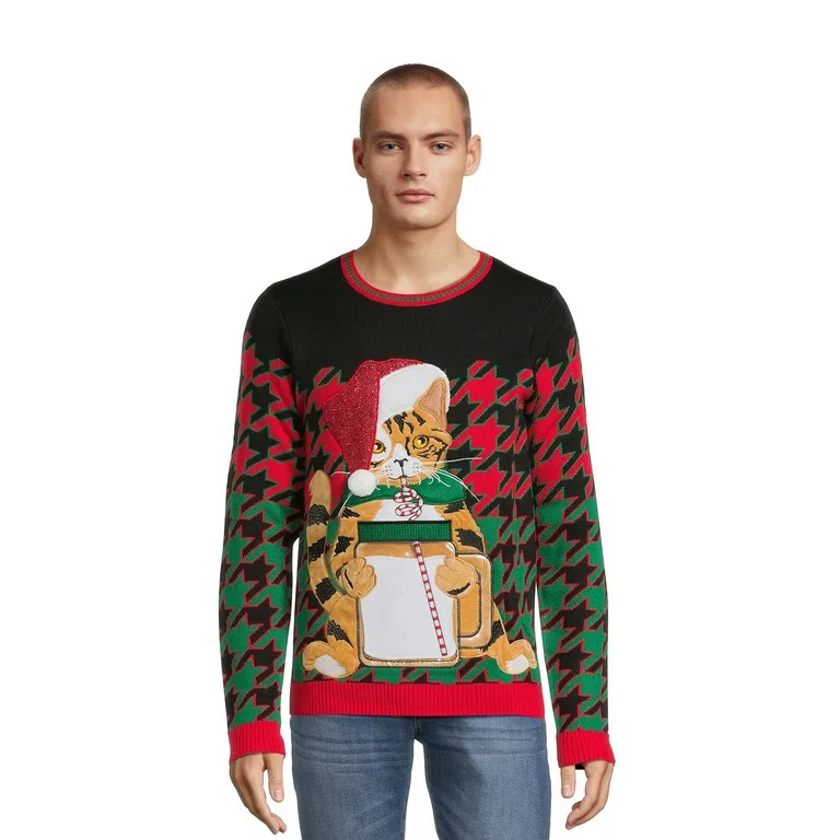 Jolly Sweaters Men's and Big Men's Ugly Christmas Sweater, Sizes S-3XL - Walmart.com | Walmart (US)