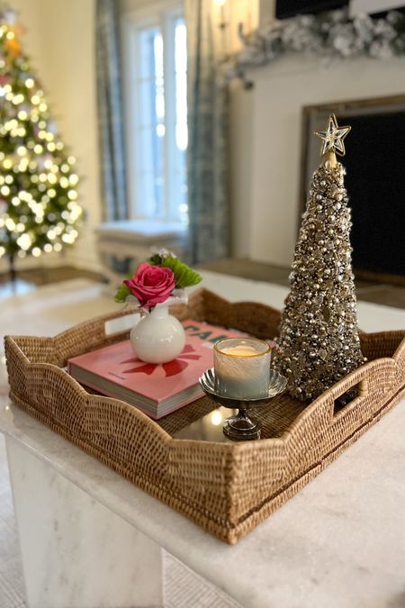 Scalloped rattan tray🤍

#LTKGiftGuide #LTKHoliday