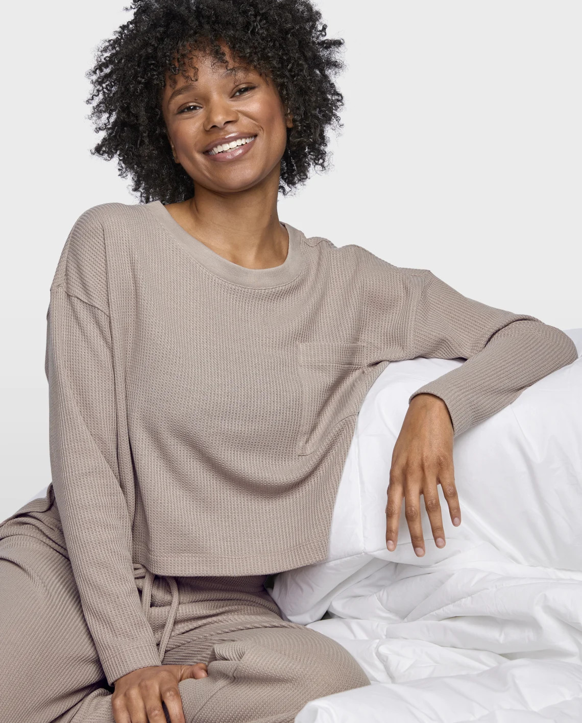 Womens Thermal Pajama Top - brown | The Children's Place