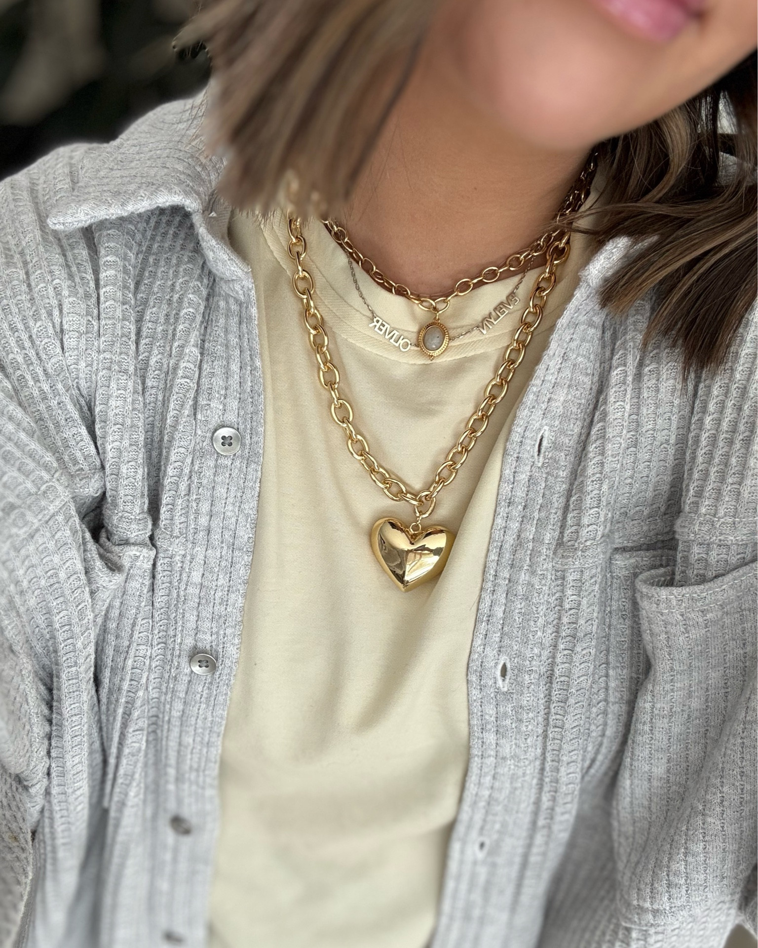 Got so many questions on my necklace stack!! This heart bubble has been a fave 💛💛 linking it all up! 

Baublebar, statement necklaces, the sis kiss, necklace stack, gold jewelry, everyday jewelry 

#LTKFindsUnder100