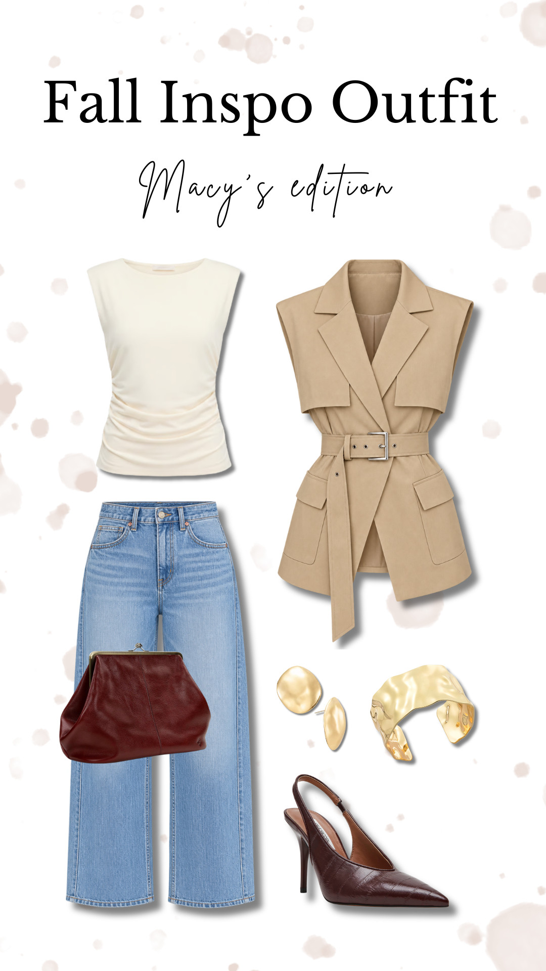 Easy fall outfit from @Macys 🤎 A belted blazer with jeans and simple accessories.

#FallOutfit #MacysFinds #FallFashion #OutfitInspo 

 #LTKgrwm #LTKootd #LTKU