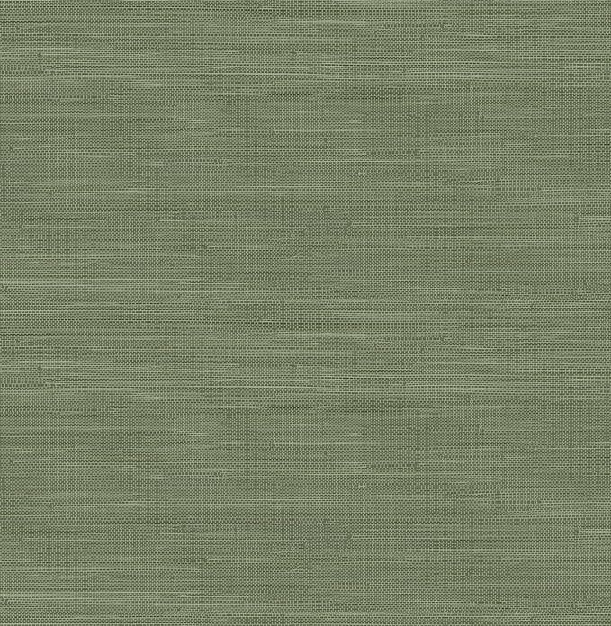 Classic Faux Grasscloth Peel and Stick Wallpaper, Hunter Green | Amazon (US)