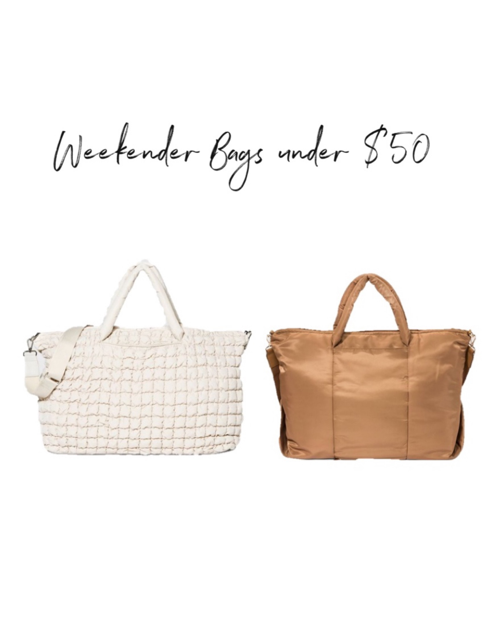 Affordable weekender duffel bags. They have pockets that unzip at the bottom to attach to your luggage handle. Love how large yet lightweight they are. Could work great as a diaper bag as well

#LTKFind #LTKitbag #LTKkids