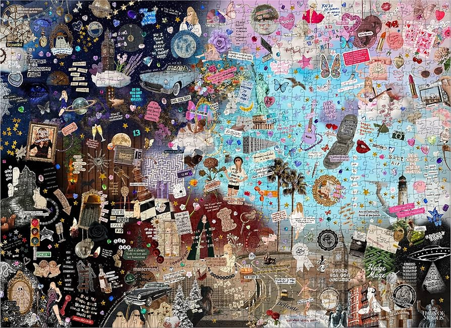 Taylor Era Inspired Puzzle (500 Piece) Lyrics & Easter Eggs Jigsaw Puzzle 20" x 30", Puzzle Fun G... | Amazon (US)