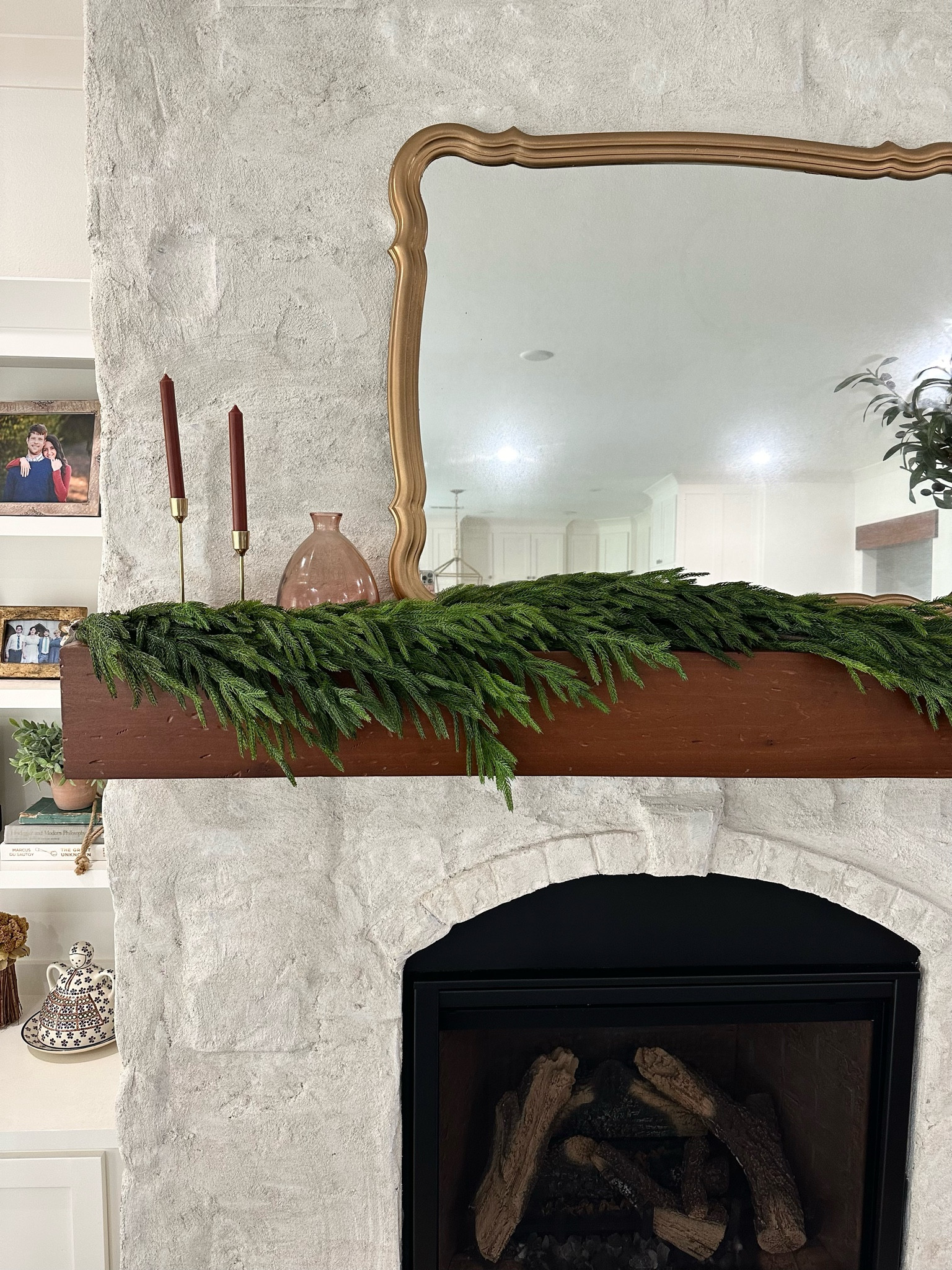 I’ve been considering buying this garland for years now & finally went for it. It’s even better than what I was expecting. Only sharing now because every year it sells out EARLY, sometimes by Halloween. If you’re looking for really believable faux garland, I’d highly recommend this one. 

Natural touch Norfolk Pine faux garland for a mantel, console table, or dining table for Christmas. Showing two of the 5ft garland, laid on top of one another. 

#LTKHoliday #LTKhome #LTKSeasonal