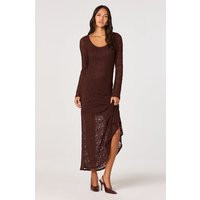 ASTR the Label | Long Sleeve Lace Maxi Dress in Chocolate brown | Size M | ASTR The Label (US)