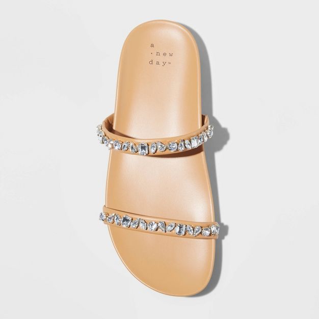 Women's Jacky Embellished Skinny Strap Sandals - A New Day™ | Target