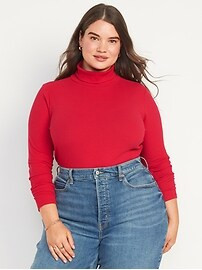 Rib-Knit Turtleneck Top for Women | Old Navy (US)