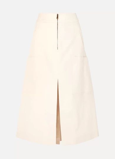 Stretch-cotton midi skirt | NET-A-PORTER (US)