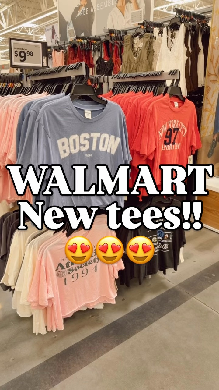 Sublime, Nirvana, Game Day, Boston & New York!! The cutest new tees, we’ve got em all!!! 🙌

Walmart
No boundaries
Cropped
T shirt
Tee

#walmartpartner #walmartfashion #teeshirt #prefall #affordablefashion