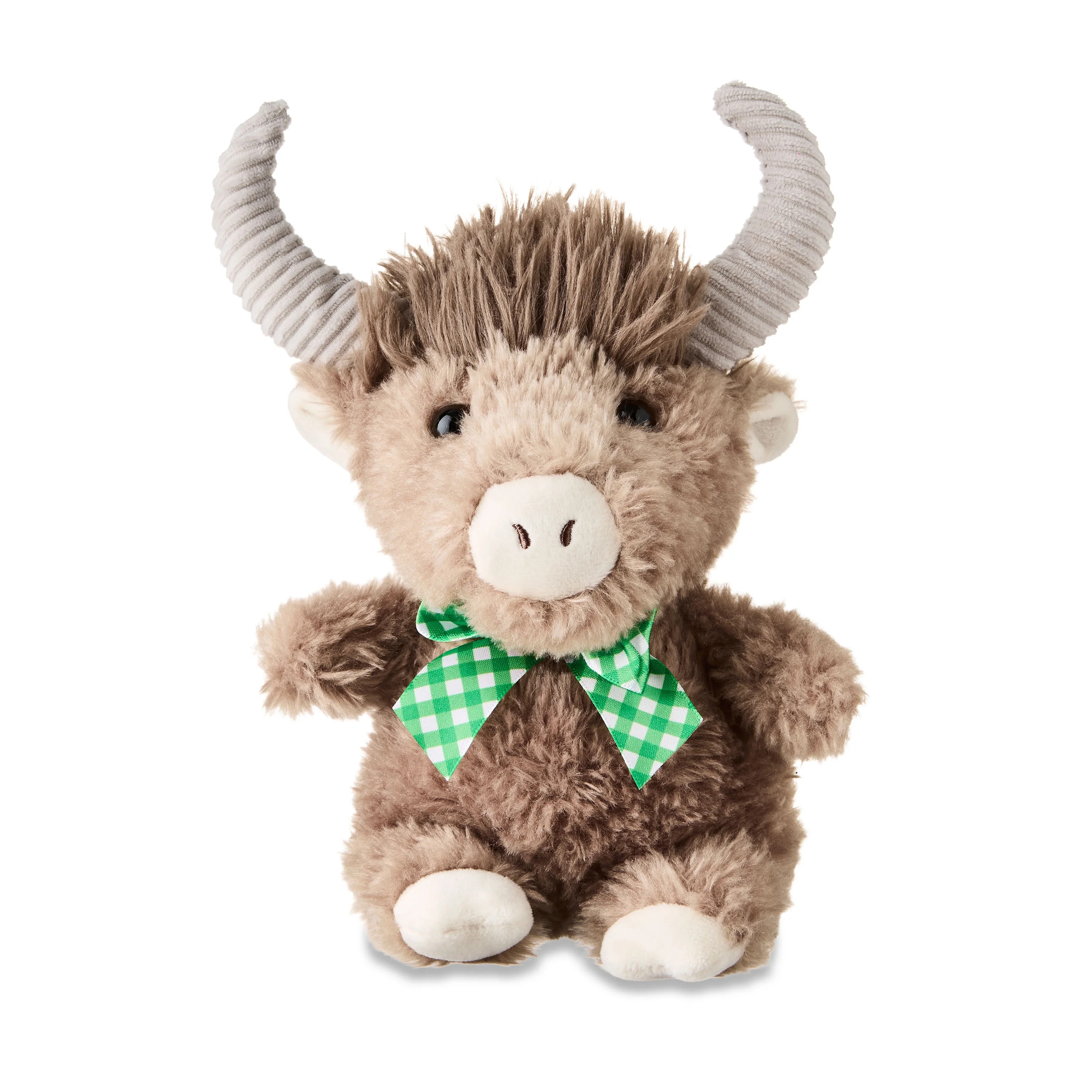 Easter Small Brown Shaggy Bull Plush, 9.5 in, by Way To Celebrate | Walmart (US)