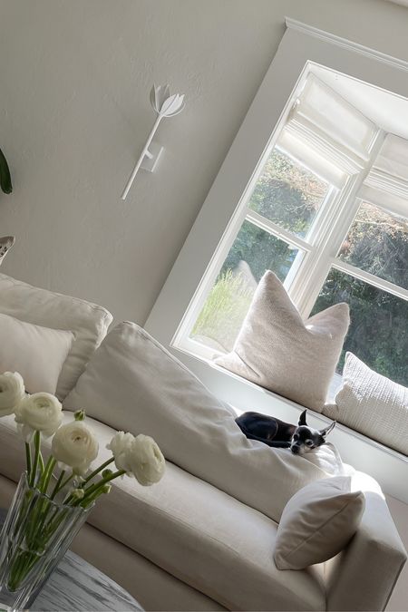 Living room 🤍🤍 blinds are Premium Roman Shades in ‘Helen Birch’ 

#LTKstyletip #LTKunder100 #LTKhome